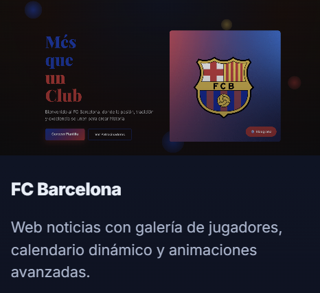 Ejemplo 2 - Web Barça